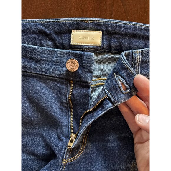 Mother The Looker Mid Rise Skinny Jeans Flowers From the Storm Size 30 - Picture 4 of 13